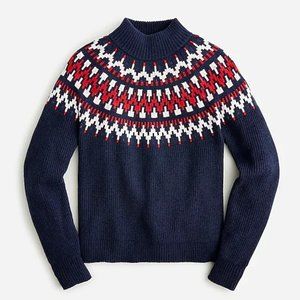 NWT Fair Isle Mockneck Sweater